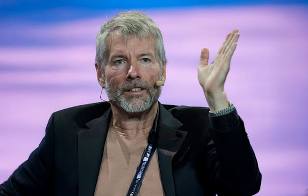 מייקל סיילור, מנכ''ל ויו''ר מיקרוסטרטג'י / צילום: ap, Rebecca Blackwell מייקל סיילור, מנכ''ל ויו''ר מיקרוסטרטג'י / צילום: ap, Rebecca Blackwell