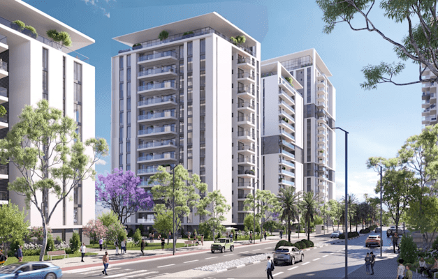 התחדשות עירונית במתחמי הרחובות מנחם בגין, אלי כהן והרב קוק בכפר יונה / הדמיה: טטרו-שחר אדריכלים בע''מ התחדשות עירונית במתחמי הרחובות מנחם בגין, אלי כהן והרב קוק בכפר יונה / הדמיה: טטרו-שחר אדריכלים בע''מ
