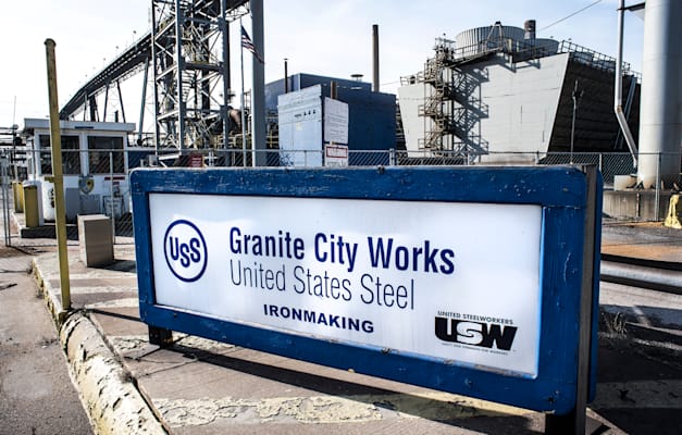 מפעל תאגיד הפלדה US Steel בגרניט סיטי. פיטר מאות עובדים / צילום: Shutterstock מפעל תאגיד הפלדה US Steel בגרניט סיטי. פיטר מאות עובדים / צילום: Shutterstock
