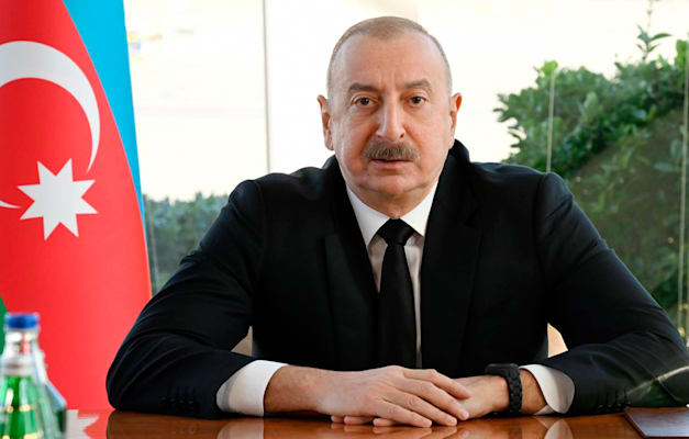 אילהם אלייב, נשיא אזרבייג'ן / צילום: ap, Azerbaijani Presidential Press Office אילהם אלייב, נשיא אזרבייג'ן / צילום: ap, Azerbaijani Presidential Press Office
