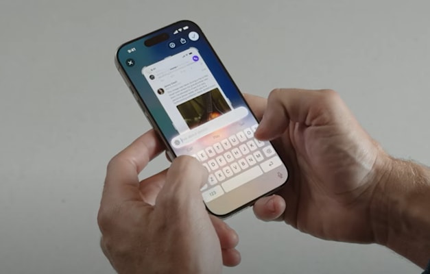 חיפוש ב-ChatGPT בממשק Visual Intelligence / צילום: מתוך ערוץ היוטיוב של APPLE חיפוש ב-ChatGPT בממשק Visual Intelligence / צילום: מתוך ערוץ היוטיוב של APPLE