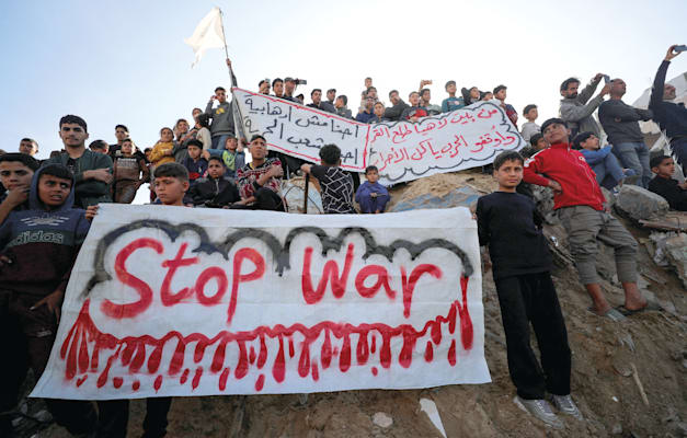מחאה נגד חמאס בבית להיא במרץ / צילום: Reuters, Stringer מחאה נגד חמאס בבית להיא במרץ / צילום: Reuters, Stringer