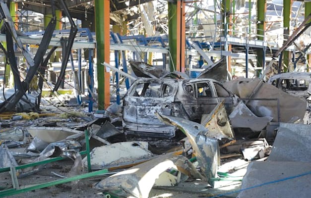 פגיעה במפעל של חברת Farad Motor במחוז גולסטאן במלחמה / צילום: המדיה האיראנית