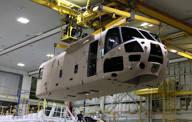 חלקי תא הטייס והקבינה של מסוק ה-CH-53K / צילום: Spirit AeroSystems