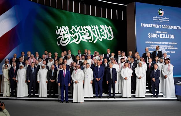 ועידת ההשקעות בסעודיה במסגרת ביקור טראמפ במזרח התיכון. סגר עסקאות בהיקף של 2 טריליון דולר / צילום: ap, Alex Brandon