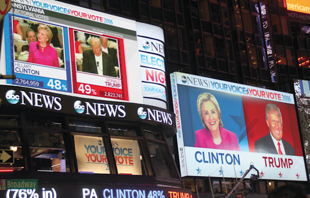 טראמפ נגד קלינטון / צילום: Reuters, G. Ronald Lopez טראמפ נגד קלינטון / צילום: Reuters, G. Ronald Lopez