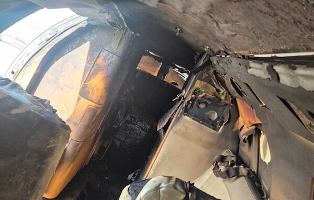 הנזק למטוסים שנפגעו מרסיסים בנתב''ג / צילום: באדיבות N12