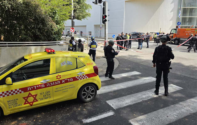 אחת הזירות בתל אביב / צילום: מד''א