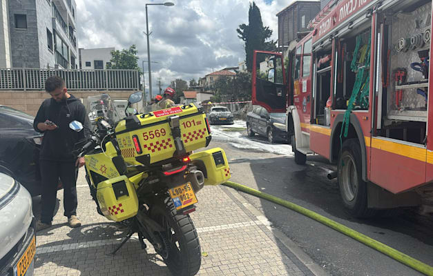 זירת נפילה בנהריה / צילום: מד''א