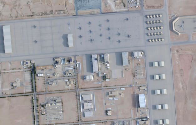 בסיס חיל האוויר הנסיך סולטן, ערב הסעודית. ''הפגיעה היא מעבר לנזק הפיזי'' / צילום: ap, Planet Labs PBC