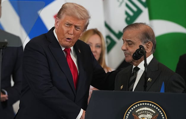 ראש הממשלה שהבז שריף עם טראמפ. פקיסטן מציעה לארה''ב גישה למשאבים בשווי טריליוני דולרים / צילום: ap, Amr Nabil ראש הממשלה שהבז שריף עם טראמפ. פקיסטן מציעה לארה''ב גישה למשאבים בשווי טריליוני דולרים / צילום: ap, Amr Nabil
