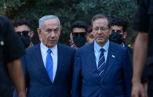 הרצוג ונתניהו / צילום: ap, Ohad Zwigenberg הרצוג ונתניהו / צילום: ap, Ohad Zwigenberg