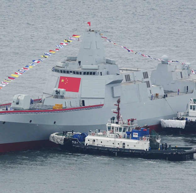 ספינות טילים מדגם 055 תוצרת סין / צילום: Reuters, Liu debin