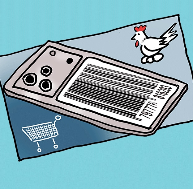 הסיבות לכך שרשתות המזון מוכרות סמארטפונים / איור: גיל ג'יבלי