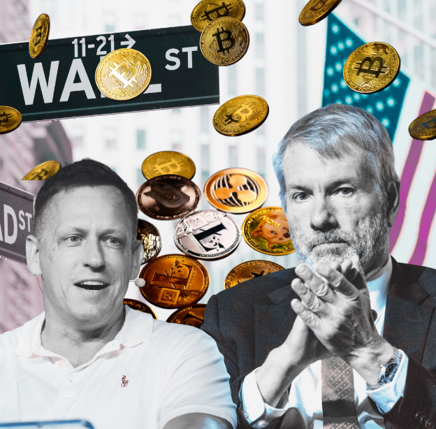 מייקל סיילור ופיטר ת'יל / צילום: AP