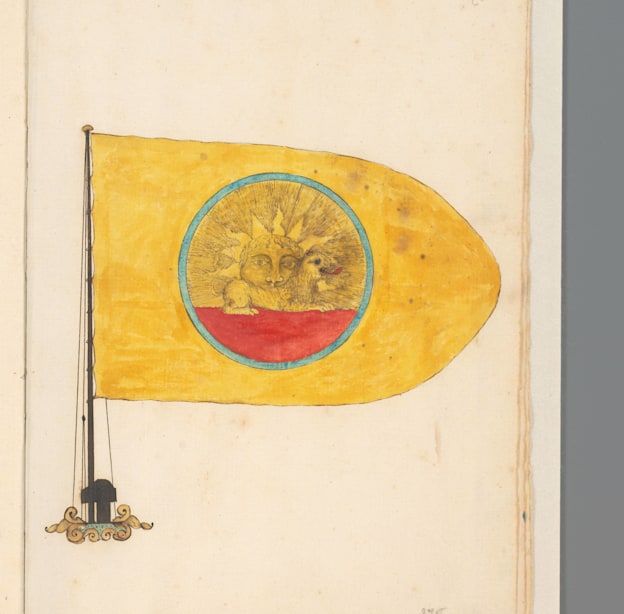 רישום דגל פרס, אנונימי, 1667-1670. האריה כסמל היסטורי / צילום: Reuters, IMAGO