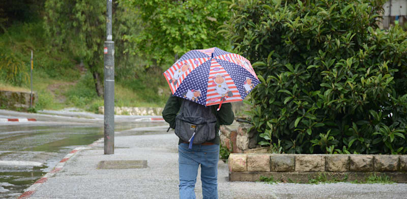 מזג אויר חורפי ברד ירושלים / צילום: איל יצהר