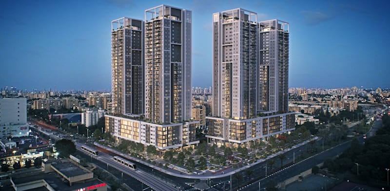 פרויקט מומנט של אזורים, 966 אלף דולר בממוצע לדירה / הדמיה: 3Division