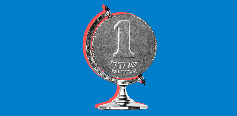 השקל מתחזק בחדות / אילוסטרציה: טלי בוגדנובסקי