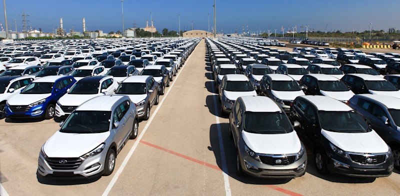 מכוניות חדשות בנמל חיפה / צילום: Shutterstock