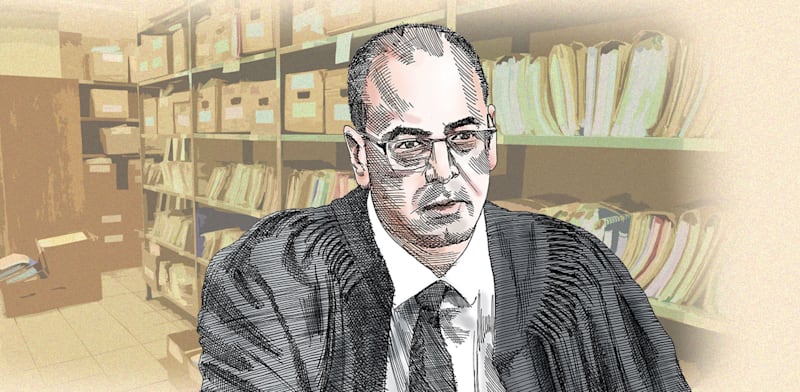 השופט בני שגיא ז''ל / איור: גיל ג'יבלי