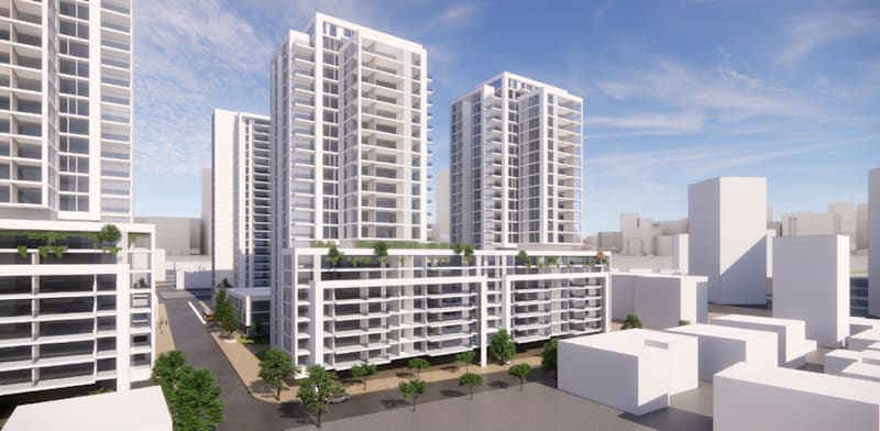 מתחם מילצ'ן ברחובות / הדמיה: ניר חן אדריכלים