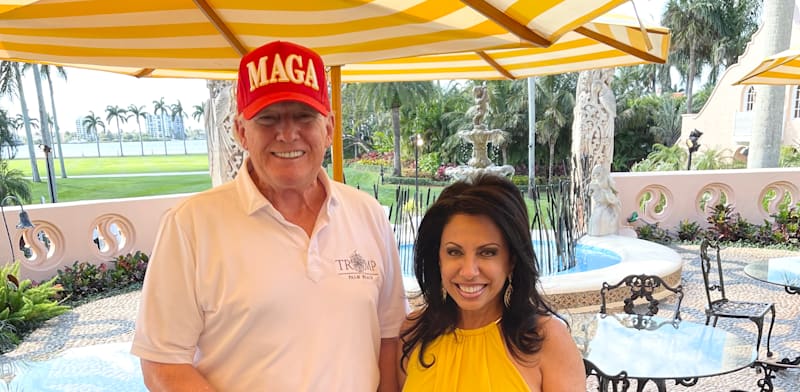 גבריאל עם דונלד טראמפ. ''תחתיו, לישראל יש בעלת ברית מצוינת בארה''ב'' / צילום: באדיבות המצולמת