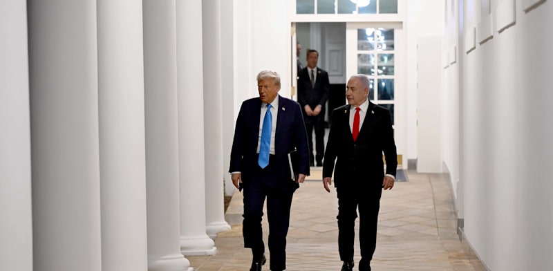 ראש הממשלה בנימין נתניהו ונשיא ארה''ב דונלד טראמפ בבית הלבן / צילום: אבי אוחיון, לע''מ