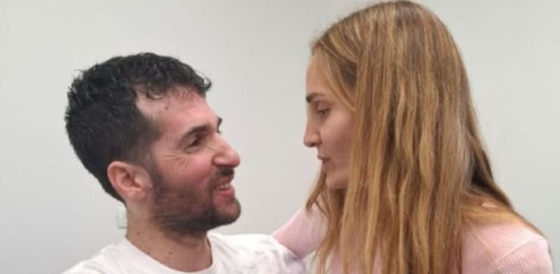 שגיא דקל חן במפגש עם אשתו אביטל
