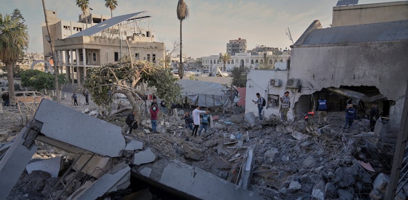 בית החולים אל-אהלי שבעיר עזה / צילום: ap, Jehad Alshrafi