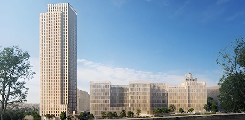 קריית המשפט העתידית בירושלים / הדמיה: זרחי אדריכלים