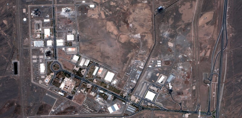 מתקן ההעשרה בנתנז שבאיראן לאחר התקיפות הישראליות / צילום: ap, Maxar Technologies