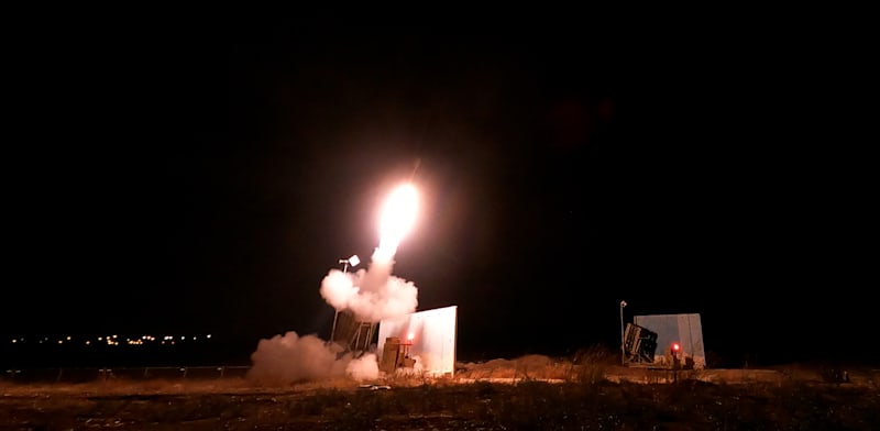 מערכות ההגנה האווירית של ישראל בפעולה / צילום: משרד הביטחון