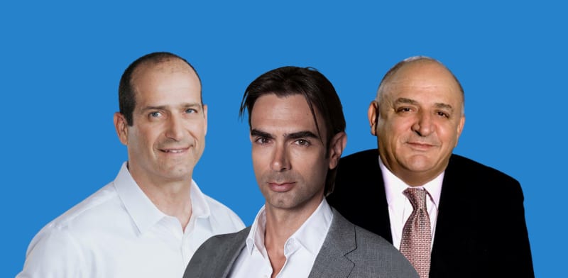 יצחק תשובה, עידן וולס, רן עוז / צילום: גדעון לוין, רון קדמי, יח''צ