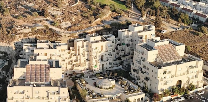 מתחם ''גולדן קולוני'' בירושלים. זכויות החברה בפרויקט הדיור המוגן ישועבדו לאג''ח / צילום: מצגת פנטהאוז
