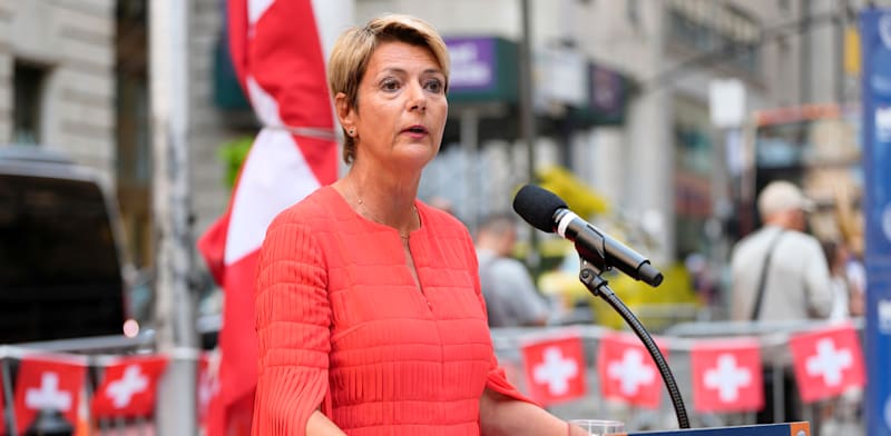 קארין קלר-סוטר, נשיאת שווייץ / צילום: ap, Julia Nikhinson