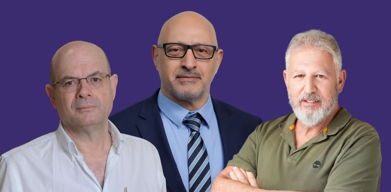 גלעד אלשטשולר, יוסי לוי, יאיר לפידות / צילום: סם יצחקוב, יח''צ, איל יצהר