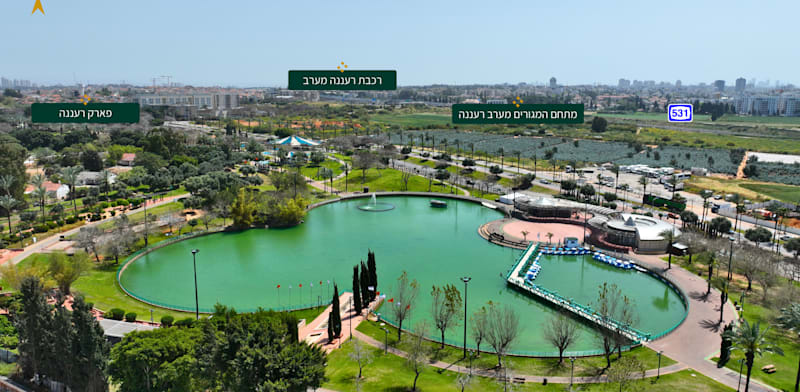 קרקע חקלאית בייעוד מגורים במתחם דרך הקרקע במערב רעננה, מהקרקעות המבוקשות בישראל. תהליך התכנון נמצא בשלבים הסופיים לפני אישור לבניה / צילום: דרך הקרקע בע''מ