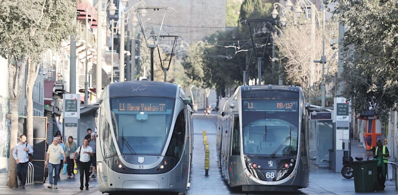 הרכבת הקלה בירושלים / צילום: צוות תכנית אב לתחבורה