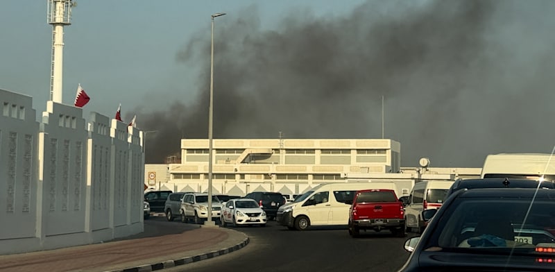 הפצצות מבנים בדוחא, קטאר / צילום: Reuters, Ibraheem Abu Mustafa