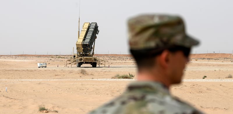 סוללות פטריוט בסעודיה, עליהן הלייזר הסיני נועד להגן / צילום: ap, Andrew Caballero-Reynolds