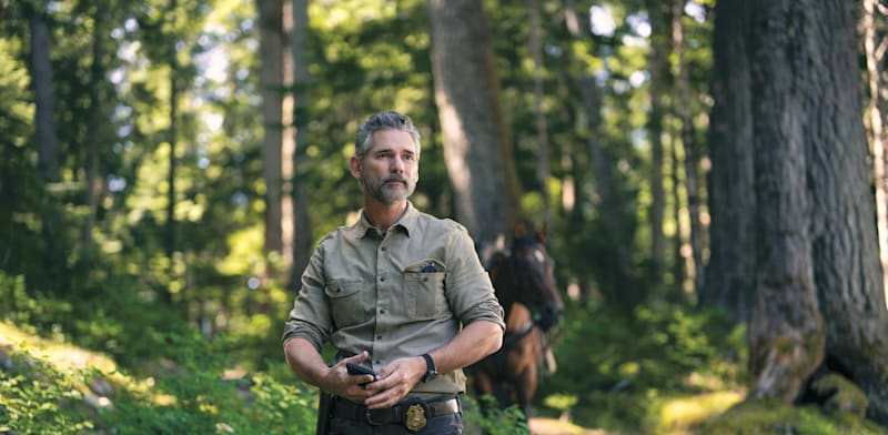 אריק באנה ב''יוסמיטי''. הטבע מגלם את המתח / צילום: באדיבות נטפליקס