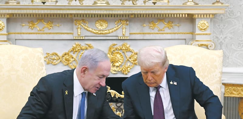 ראש הממשלה בנימין נתניהו בפגישה עם נשיא ארה''ב, דונלד טראמפ / צילום: Avi Ohayon