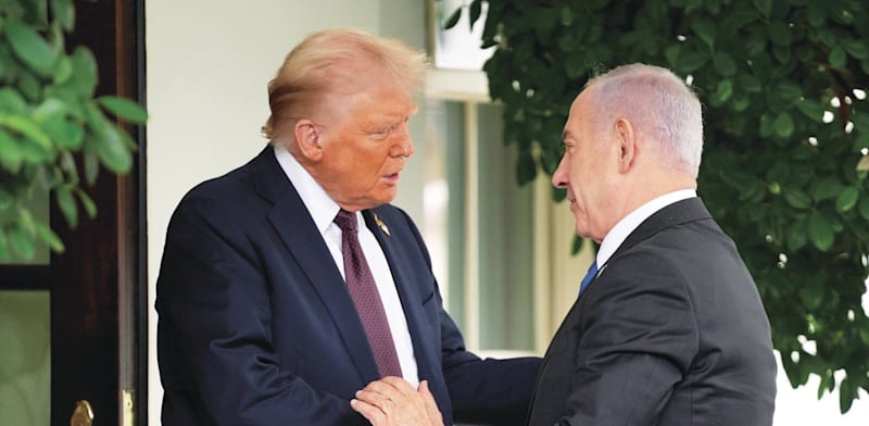 ראש הממשלה בנימין נתניהו בפגישה עם נשיא ארה''ב / צילום: ap, Evan Vucci