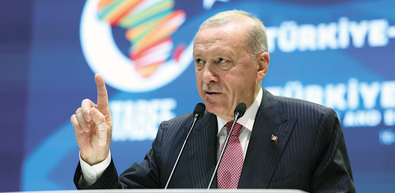 נשיא טורקיה, רג'פ טאיפ ארדואן / צילום: Reuters, Anadolu via Reuters Connect