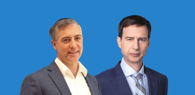 מנכ''ל בנק לאומי חנן פרידמן וספי זינגר, רשות ני''ע / צילום: אורן דאי, שלומי יוסף