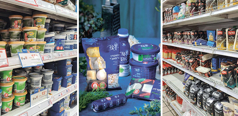 מוצרי סוגת, מחלבות גד ותנובה על מדפי הסופר / צילום: טלי בודנובסקי, יח''צ החברות