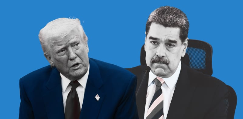 ניקולס מדורו ודונלד טראמפ / צילום: ap