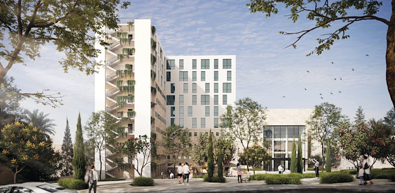 פרויקט לשכירות ארוכת טווח בירושלים. הריבית טרפה את הקלפים / הדמיה: YAM3D