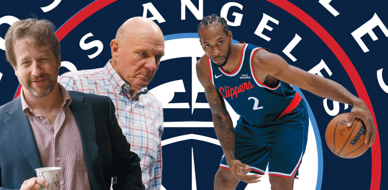 מלמעלה: קוואי לנארד, באלמר וסנברג. הכוכב, הבעלים והספונסר בעסקה / צילום: AP - David Zalubowski, Eric Thayer